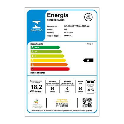 Imagem de Frigobar HQ 93 Litros Branco BC-93 - 127V