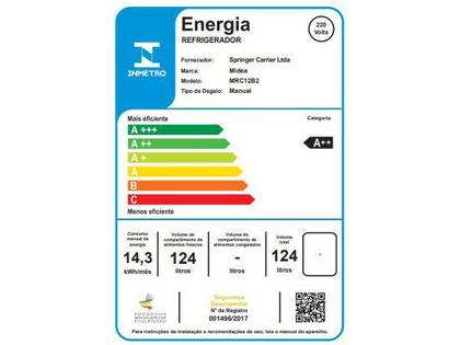 Imagem de Frigobar Midea 124L Branco