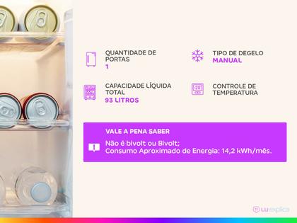 Imagem de Frigobar Midea 93L Branco