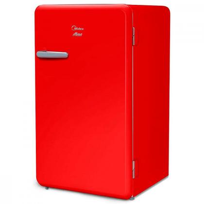 Imagem de Frigobar Midea 95L Retrô Gela Rápido Prateleiras de Vidro 127V Vermelho - MRV10V1