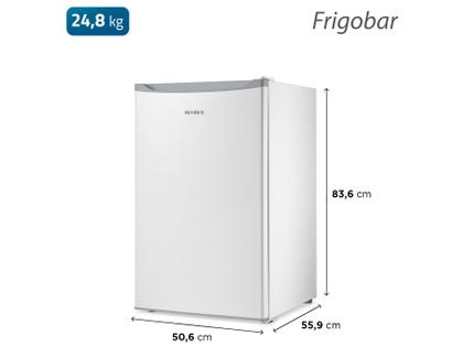 Imagem de Frigobar Mondial 120L Branco e Cinza com Gaveta FGB-01-W120