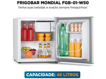 Imagem de Frigobar Mondial 46L Branco e Cinza FGB-01-W50