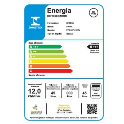 Imagem de Frigobar Philco PFG50P 45 Litros com Porta Reversível