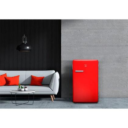 Imagem de Frigobar Retrô Midea 95 Litros Vermelho Rubi 220v