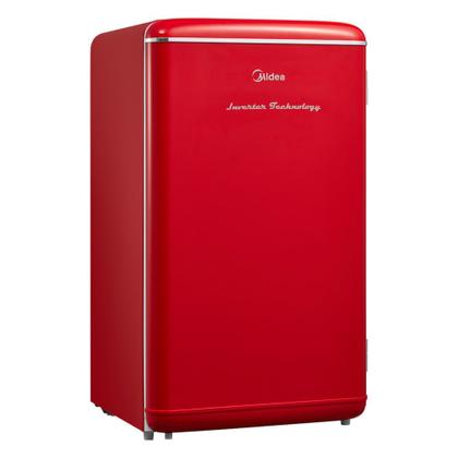 Imagem de Frigobar Retrô Vermelho 93L Inverter Bivolt Midea
