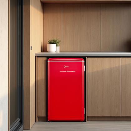 Imagem de Frigobar Retrô Vermelho 93L Inverter Bivolt Midea