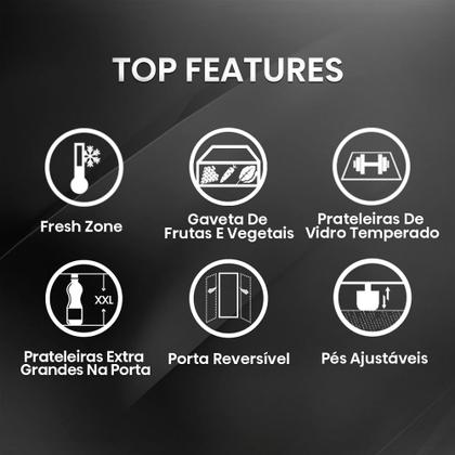 Imagem de Frigobar Vix 90 Litros Porta Reversível Branco RR121VX3A  127 Volts