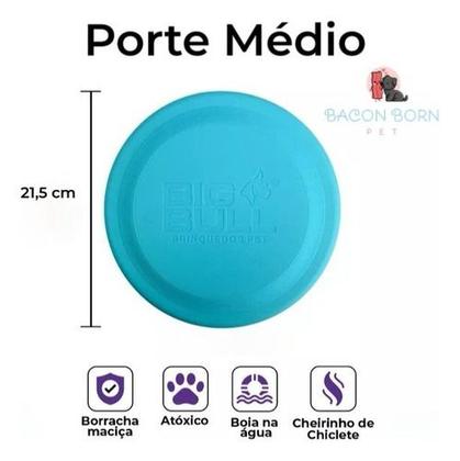 Imagem de Frisbee Disco Voador Profissional Resistente Brinquedo Para Cachorros Médio Porte M - Big Bull