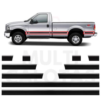 Imagem de Friso Lateral Borrachão Ford F-250 Xlt Todos 2 Portas