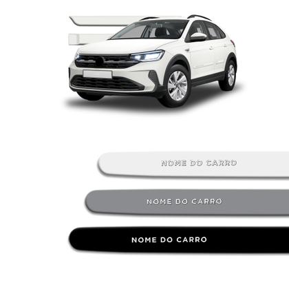 Imagem de Friso Lateral Nivus 2021 a 2026 Redondo com Grafia Cromada em Alto Relevo