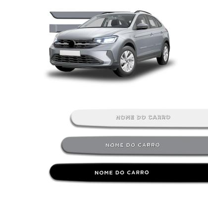 Imagem de Friso Lateral Nivus 2021 a 2026 Redondo com Grafia Cromada em Alto Relevo