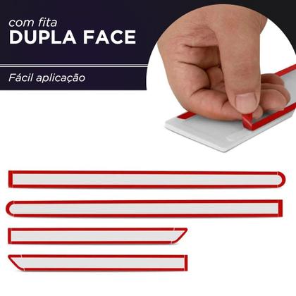 Imagem de Friso Lateral Nivus 2021 a 2026 Redondo com Grafia Cromada em Alto Relevo