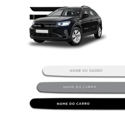 Imagem de Friso Lateral Nivus 2021 a 2026 Redondo com Grafia Cromada em Alto Relevo