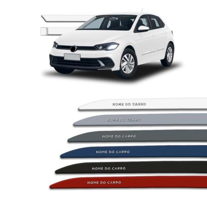 Imagem de Friso Lateral para Polo 2018 a 2025 com Grafia Cromada Alto Relevo