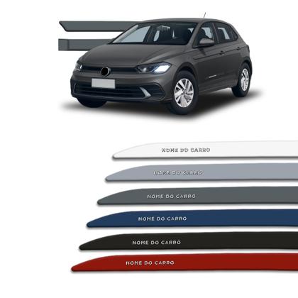 Imagem de Friso Lateral para Polo 2018 a 2025 com Grafia Cromada Alto Relevo