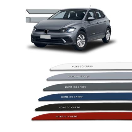 Imagem de Friso Lateral para Polo 2018 a 2025 com Grafia Cromada Alto Relevo