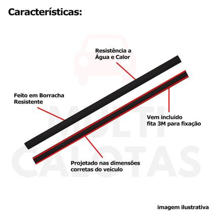 Imagem de Friso Lateral Vw Gol CL Mi 4 Portas 1998 1999 2000 2001 2002