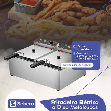 Imagem de Fritadeira a Óleo Metalcubas FRCE 10