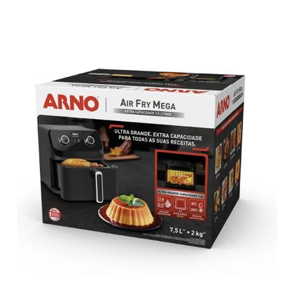 Imagem de Fritadeira AIR FRYER ARNO 7,5L 1700W - AFM7 - 1510002778  Preto  110 VOLTS
