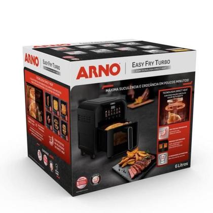 Imagem de Fritadeira Air Fryer Arno Easy Fry Turbo 6L Preta AFI6 127V