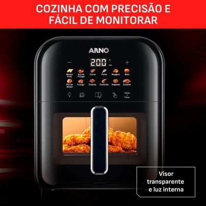 Imagem de Fritadeira Air Fryer Arno Easy Fry Turbo 6L Preta AFI6