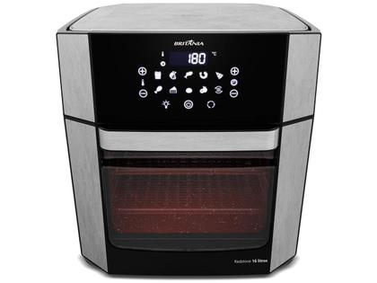Imagem de Fritadeira Air Fryer Britânia Oven BAF16A 4 Em 1 - Revestimento Antiaderente, Redstone 16 Litros, Preto
