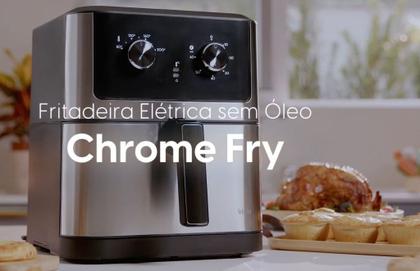 Imagem de Fritadeira Air Fryer Elgin Chrome Fry 8 Litros 1900W 127V Inox