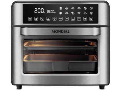 Imagem de Fritadeira Air Fryer Forno Oven Digital 25L Mondial Preto Inox 2000W - AFO-25L-BI 127V 60Hz