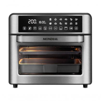 Imagem de Fritadeira Air Fryer Forno Oven Digital 25L Mondial Preto Inox 2000W - AFO-25L-BI 220V 60Hz