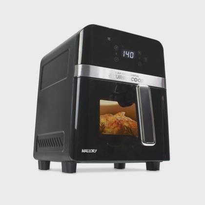 Imagem de Fritadeira Air Fryer Mallory Turbocook Visor Em Vidro 6L