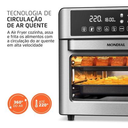 Imagem de Fritadeira Air Fryer Oven Mondial Digital 25L Preto 110V
