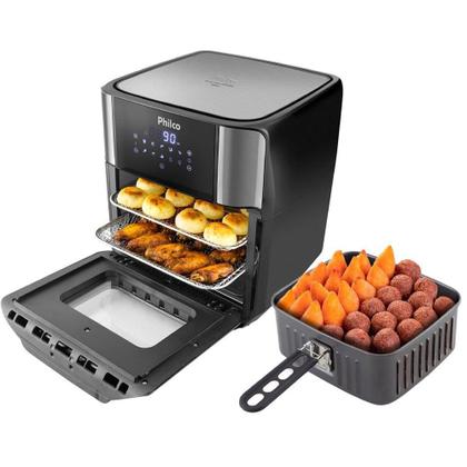 Imagem de Fritadeira Air Fryer Philco Oven PFR2200P 2 em 1, 12 Litros, 1800W, Preto