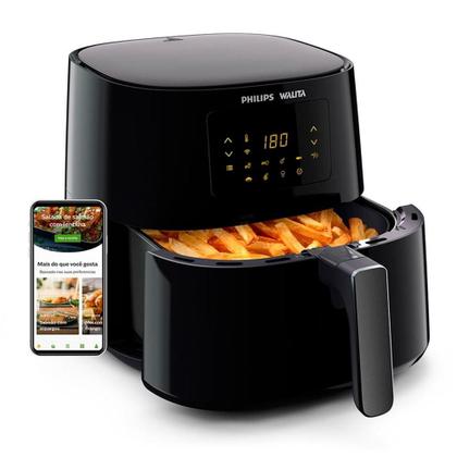 Imagem de Fritadeira Air Fryer Philips Walita Essential XL Conectada, 4.6L, 2000W, 127V, Preto - RI9280/90
