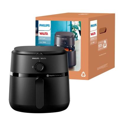 Imagem de Fritadeira Air Fryer Philips Walita Série 1000XL NA130 - 1700W, Preto