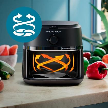 Imagem de Fritadeira Air Fryer Philips Walita Série 1000XL NA130 - 1700W, Preto