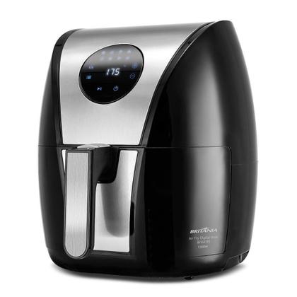 Imagem de Fritadeira Air Fryer Sem Óleo Britânia Digital, 5L, 1500W, 127V, Inox - BFR41PI
