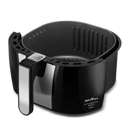 Imagem de Fritadeira Air Fryer Sem Óleo Britânia Digital, 5L, 1500W, 127V, Inox - BFR41PI