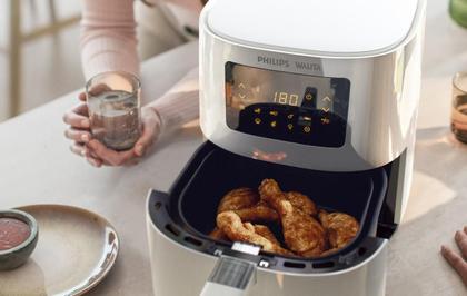 Imagem de Fritadeira Airfryer Digital Philips Walita Série 3000 4,1 Litros 1400W Branco RI9252/01 - 127V