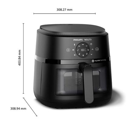 Imagem de Fritadeira Airfryer Digital Série 2000 XL Philips Walita Preta - FRINA230