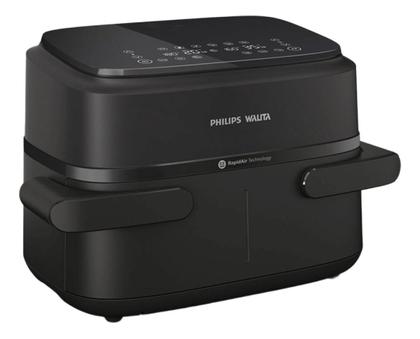 Imagem de Fritadeira Airfryer Duplo Cesto Preto Philips Walita Preto