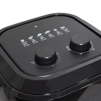 Imagem de Fritadeira AirFryer Sem Óleo 5 Litros 110V Panela Elétrica 1400W Timer Preta Amvox Arf 1250 127V