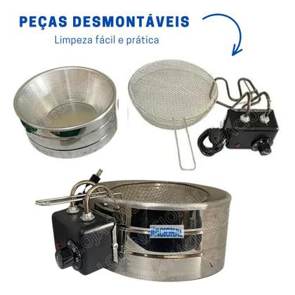 Imagem de Fritadeira Elétrica 5L 220V Batata Coxinha Pastel Ecônomica Profissional Loja Nacional