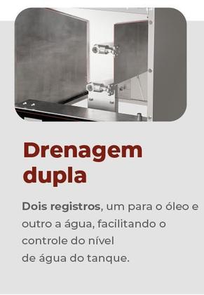 Imagem de Fritadeira Elétrica Água e Óleo FE-38 Inox 220v Trifásico Skymsen