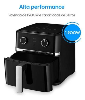 Imagem de Fritadeira Elétrica Air Fryer Gran Fry Elgin 8 Litros AFG80 Voltagem 127V