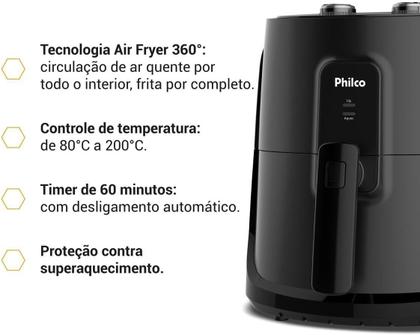 Imagem de Fritadeira Elétrica Air Fryer Philco Paf55a 5,5 L 1500w 110v