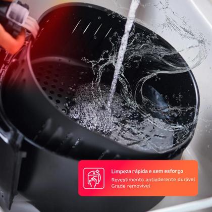 Imagem de Fritadeira Elétrica AirFryer HQ 2,8 litros Preta HQ-AF2.8LMG