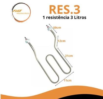 Imagem de Fritadeira Elétrica Com Tampa FES03 1 Cuba 3L 220v Linha profissional Fast Máquina