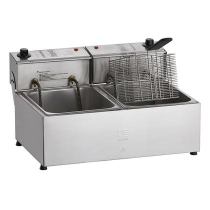 Imagem de Fritadeira Eletrica Dupla Industrial 16l- Edanca 220v