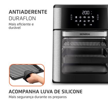 Imagem de Fritadeira Elétrica Forno Oven 12L Mondial AFON-12L-BI-BC