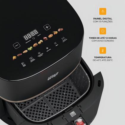 Imagem de Fritadeira Elétrica Fw009624 Air Fryer 7,1l Digital Wap Preto